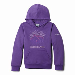 Columbia Hart Mountain™ Hoodie Flickor Lila (UIQPT3106)